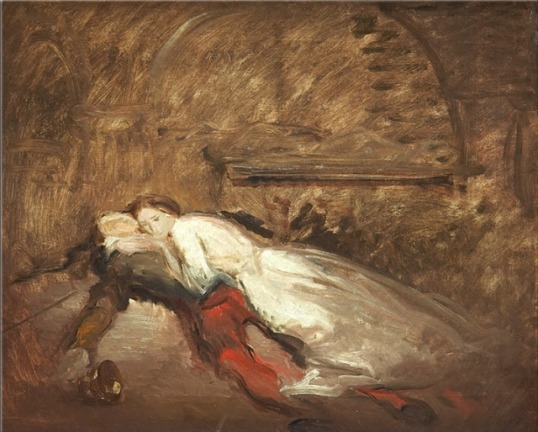 Théodore Chasseriau. Romeo y Julieta. Segunda mitad del XIX